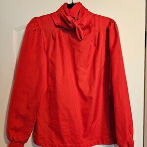 Vintage Made in America Red Blouse